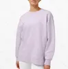 Sweatshirts Yogakläder perfekt överdimensionerade hösten Fashion Edition hoodies tröja sport rund hals långärmad avslappnad lös