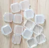 Mini Clear Plastic Small Boxes Jewelry Earplugs förvaringsfodral Behållare Pärla Makeup Organiser Resor Utomhusförsörjning