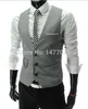 Arrival Dress Vests For Men Slim Fit Mens Suit Vest Male Waistcoat Gilet Homme Casual Sleeveless Formal Business Jacket 220517