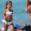 Meisjes tweedelige zwempakken witte badmode kinderen strand dragen zwempakken mooie bikini -k543 220426