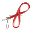 Schlüsselanhänger Mode-Accessoires 10 stücke Paar Reine Farbe Hals Lanyard Schlüsselbund Handy Gurt Id Abzeichen Halter Seil Schlüssel Schlüsselanhänger Cosplay dro