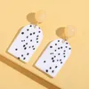 Geometric Acrylic Statement Drop Earrings For Women Exaggerated Resin Irregular Dangle Earring Brincos Wedding Jewelry Gift