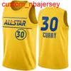 Jersey Basketball30 Stephen Curry Plein cousu pour hommes