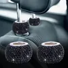 Dekoracje wnętrz 4PCS Cute Pojoty części SUV Dekoracja foteli Bling Crystal Car Akcesoria