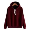 Trendy dames kleding vaste lange mouw casual sweatshirts dames katoenen capuchon pullover tops een stukken 220813