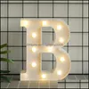 Party Decoration Event Supplies Festive Home Garden Led Christmas Outdoor Night Light 26 English Letter Arabic Numerals Symbol Household B