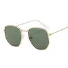 Brand Designer Square Sunglasses man Fashion Mirror Retro Sun Glasses Male Vintage Shades Classic Metal Polygon De Sol 220609