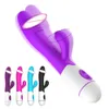 VATINE Dual Vibration Dildo Kaninchen Vibrator Vaginal Klitoris Stimulator G-punkt Massage Weibliche Masturbation sexy Spielzeug für Frau