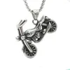 Pendant Necklaces Motorcycle Necklace Foreign Trade Europe And America Trendy Men Women Fashion Titanium Steel Jewelry