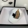 Gute Herren-Damen-Sommer-Designer-Casquette, gestreifte Ballkappen, einfarbig, Patchwork-Baseballmütze