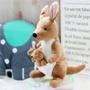 26 cm/36 cm mignon créatif mère et enfant kangourou poupée en peluche Animal doux en peluche pour bébé cadeau 220418