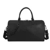 Leather Duffel Bag Women Large Capacity Handbag Fitness Sports Bag Men Business Travel Tote Weekend Shoulder Bags 220630