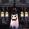 Halloween LED Flashing Light Hats Hanging Ghost Halloween Party Dress Up Glowing Wizard Hat Lamp Horror Props for Home Bar Decoration