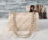 Moda Tasarımcısı çanta Klasik Altın Zincir Deri Flap Çanta Kadın kanal Omuz Çantası gökkuşağı rengi Crossbody Çanta Çantalar Bayan Messenger El cüzdanı