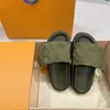 Pool Pillow Comfortable Sandals Sunset Slide Fashion Slippers Men's And Women's Nylon Leather Sandals High Quality Beach Slippers With Box NO356