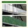 3x1m kunstmatige heg faux blad panelen privacy hek scherm groen voor home tuin tuin terras terraswinkel decor