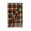 Sjaals dames dame mozaïek plaid winter dikke mode zachte warme kasjmier sjaal kleurrijke gestreepte lange tasel scarfscarves