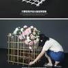 Party Decoration Wedding Props Wrought Iron Squares Flower Stand T-stage Road Hanging Pendants DIY FenceParty