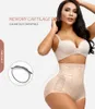 4XL XXS 지퍼 제어 요약 여성을위한 Shapewear 산후 슬리밍 속옷 하이 허리 트레이너 섹시한 엉덩이 리프터 바디 셰이퍼 L220802