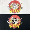 Vêtements T-shirts pour hommes Kith Cartot Shirtson hommes de nombreuses femmes Anime animaux imprimer T à manches courtes