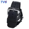 Armbanduhren Top Herrenuhren TVG 468IP Kautschukarmband Dual Display Analog Digital Quarz 30M Wasserdicht WochenalarmArmbanduhren ArmbanduhrenWri