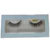 Färg 27mm Mink Hair Eyelash fluffiga ögonfransar Tjock svart färgstark 3D -grossist