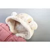 -20 inverno meninas meninas de roupas externas algodão espessado jaquetas com capuz mais veludo jackets de jaquetas infantis jaquetas parka 1 2 3 4 y j220718