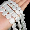 Altre perle di pietra naturale a forma irregolare Punch distanziatore sciolto di perle d'acqua dolce per gioielli che producono braccialet di collana