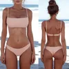 Sexy Push Up Unpadded Brazylijski Zestaw Bikini Kobiety Vintage Swimwear Swimsuit Plażowy Kostium Biquini Kostiumy kąpielowe Drop Ship 220408