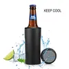 Sublimationslautsprecher Slim Cooler Edelstahl-Getränkehalter Thermotransfer-Wasserflasche A02