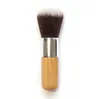 Trähemhandtag Makeup Foundation Brush Bambu Round Top Borstes Multifunktion Powder Blusher Cosmetic Tools SN4758