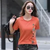 Ljls kort ärm t -shirt tryck t shirt kvinnor bomull koreansk mode kvinna kläder vår höst topp casual tee shirt femme 220613