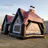Stor bärbar uppblåsbar pub Retro Irish Public House 10m Airblown Bar Tent for Party Event