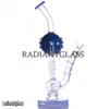 13.7 ''피닉스 크로스 스타일 재활용 선수 dab rigs glase bong inline perc 흡연 담즙 물관 봉