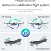 Lsrc b2 Rc Airplane 2 4ghz 2 Channels Remote Control Fixed Wing Foam Aircraft Model Flight With Led Lights Kid Toys 220713