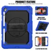 Tablet Cases Built in Screen Protector Kickstand Functions Shockproof Drop-Proof With Shoulder&Hand Strap For IPad Pro 12.9