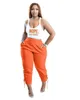 Kadınlar için Yaz Giysileri 2022 Kıyafetler İki Parça Set Katı Terzçiler Kolsuz Tank Top Pantolon Yoga Spor Takımları Mahsul Toplar Eşyalar Sırplama Setleri 7681