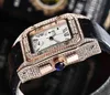 All dials working Stopwatch Mens Watch Luxury Diamonds Watch With Calendar Leather Strap Top Brand Quartz Wristwatch for men womenSLGU