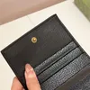 Cherry Wallet G Letter Women Designer Portemonnee portemonnee Black Coin Kaarthouder Damesontwerper Bag Korte clip Fashion All-Match Classic Printing Card Holder