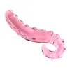 Nxy Anal Toys Rose Blanc Hippocampe Tentacule Texturé Sensuel Verre Gode Réaliste Adultes Butt Plug Sexe pour Les Femmes 220510