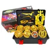 TOMY BEYBLADE BURST GT GOLD SET TOY GYRO TOUPIE GOD FAFNIR Spinning Bayblade Bey Blades for Kids 220505