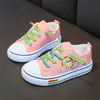 Garçons polyvalent enfants enfants mignons et filles chaussures décontractées Style coréen 2022 nouvel été Graffiti mode toile chaussures