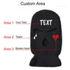 Basker Anpassad logotyp text broderi full ansiktsskidåkning skidmask hatt balaclava armé cs vindtät stickad vinter varm unisex dropberets