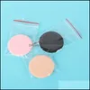 Outils de nettoyage accessoires Appareils de soins de la peau Santé Beauty Powder Powder Foundation Puff Professional Shape Round Portable Daq1080215