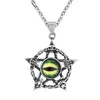 Colliers en acier inoxydable pendentifs maçonnique étoile de l'est pirate crâne croissant franc-maçon hexagramme hommes rétro punk oeil d'horus pyramide collier bijoux