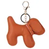 LLavero de perro de cuero PU, dijes para bolso, llavero de Metal, llavero de Animal de dibujos animados, cachorro Shiba, bolso de mujer, joyería