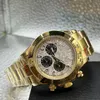 Automatyczna męska zegarek 40 mm czarna ceramiczna ramka 904L Pełna stal nierdzewna biała bransoletka krążka zapięcie wodoodporne Luminous Sapphire zegarek Montre de Luxe