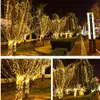 Светодиодные сказочные светильники сад гирлянды дерево украшения для дома открытый дворик улица DIY новый год декор водонепроницаемый