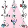 925 Silver Fit Pandora Stitch Bead A Play Cards Bracelet Charm Beads Dangle Diy Jewelry Association