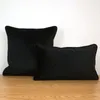 Piping Design Black Velvet Cushion Cover Pillow Case Soft Throw No Ballingup Senza ripieno Y200103